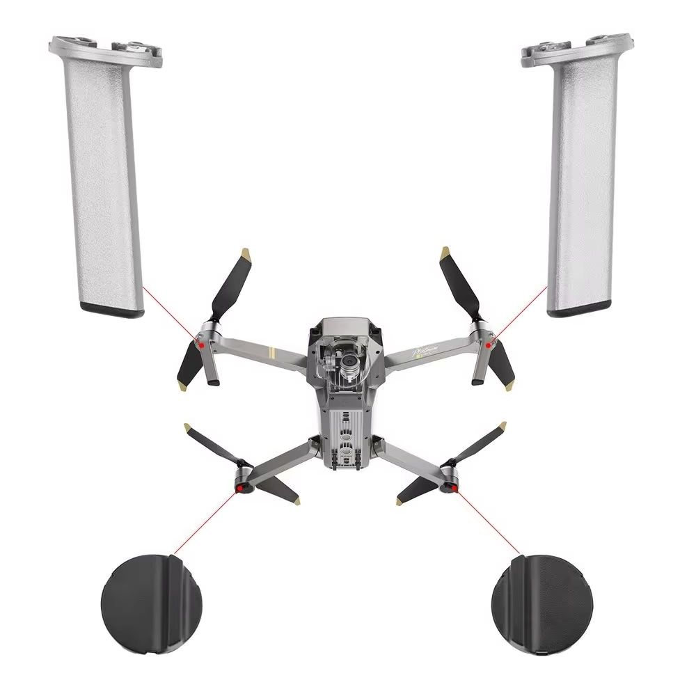 Drone Rcfpvpro - オリジナルのドローンギアレッグフィートベース,dji mavicProプラチナエディションの修理,左右,フロントバック,リア脚