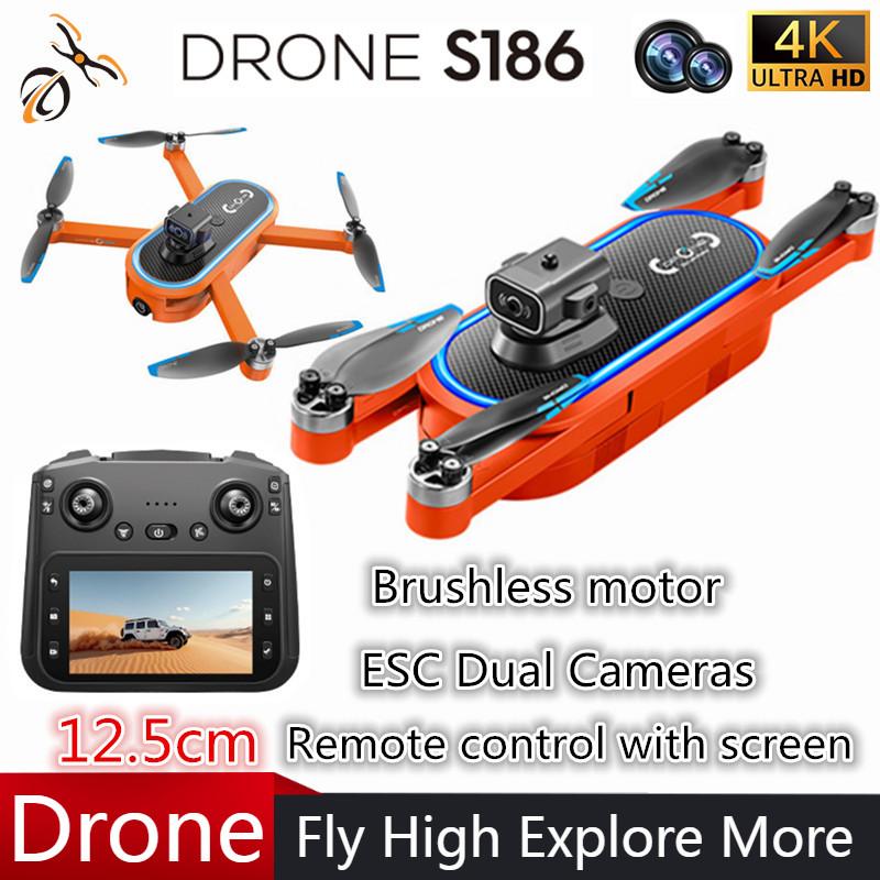 Drone Rc With Screen - 2025 S186 ドローン プロ仕様 4K HD