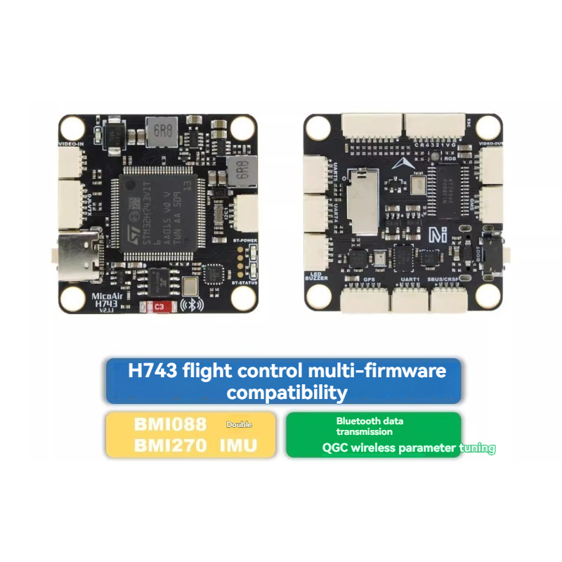 Drone Rc Flight Controller - MicoAir743 V2 フライトコントローラー デュアルIMU Bluetoothチューニング APM
