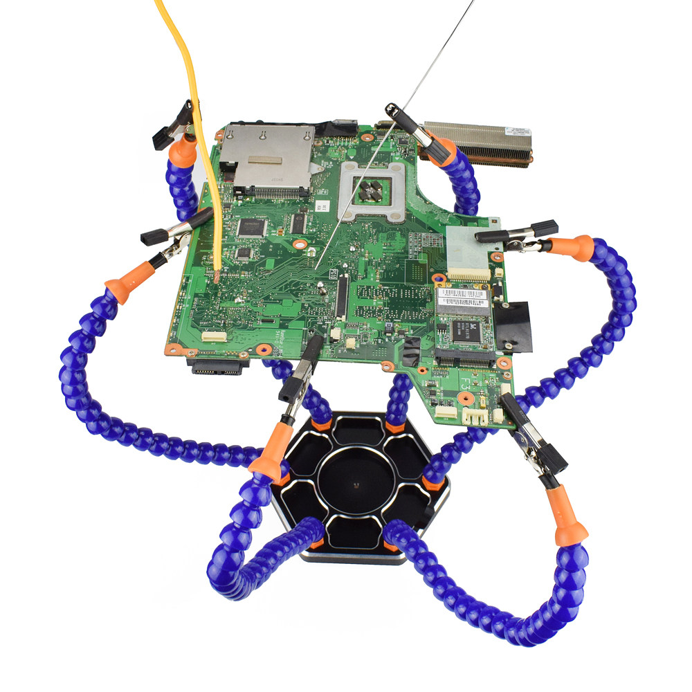 Drone Rc Flight Controller - 6爪アルミニウム合金溶接ステーションFPVドローンXT60フライトコントローラーRCはんだ付けツール