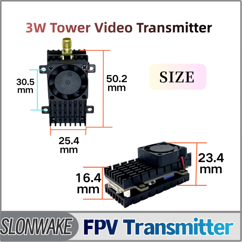Drone Rc Receiver And Transmitter - SLONWAKE 5.8G 3000mW シミュレーション VTX FPV