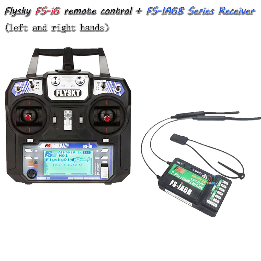 Drone Rc Receiver And Transmitter - FS-i6 6CH 2.4GHz AFHDS 2A無線システム、Flysky送信機とFS-iA6B受信機付き、RCマルチローターFPVドローン用