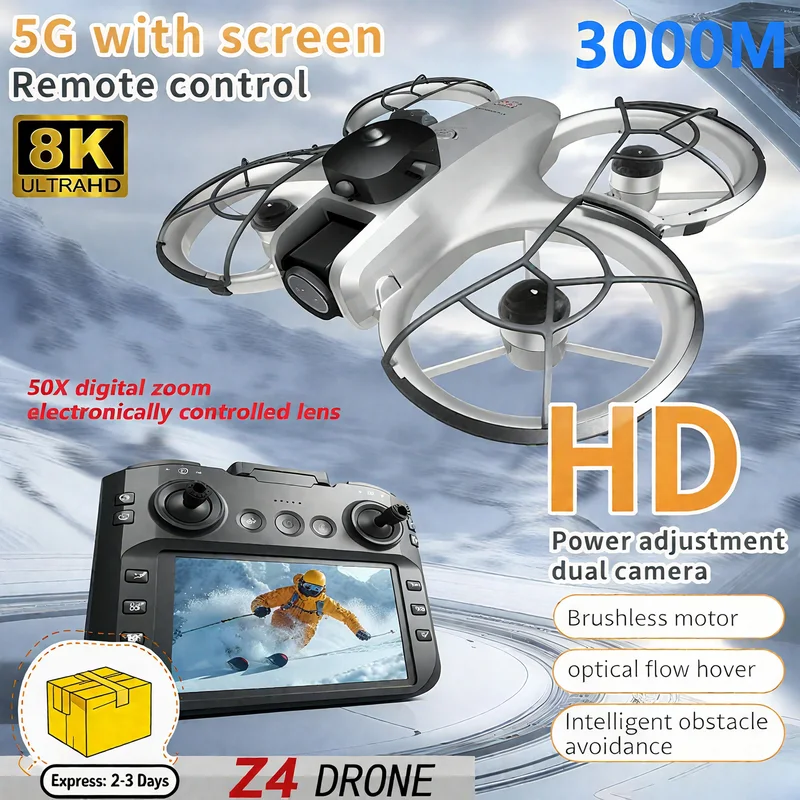 新型MINI Z4ドローン 4KプロフェッショナルWIFI  - Drone Pro Rc Ufo のレビューと価格