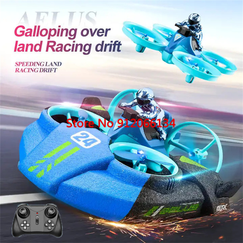 2.4G RC飛行機・車・ボート 3-in-1 四軸RC航空 - Drone Rc Game のレビューと価格