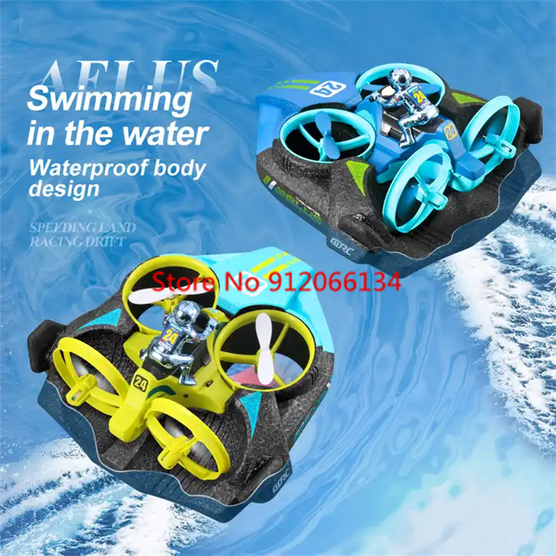 2.4G RC飛行機・車・ボート 3-in-1 四軸RC航空 - Drone Rc Game のレビューと価格