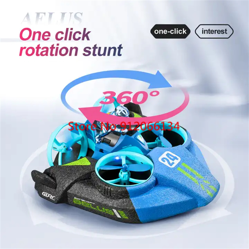 2.4G RC飛行機・車・ボート 3-in-1 四軸RC航空 - Drone Rc Game のレビューと価格