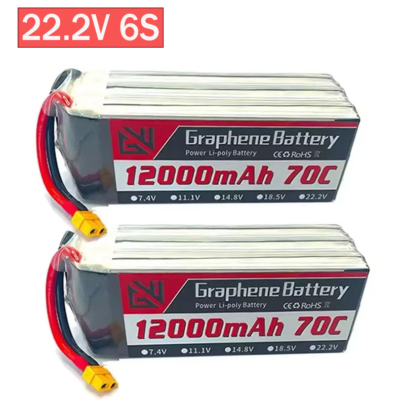 12000mAh 6S 22.2V 70C RC Lipo  - Drone Rc Game のレビューと価格
