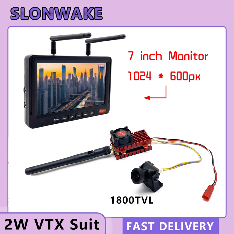 SLONWAKE 5.8G 2W VTX FPV 1800T - Drone Rc With Screen のレビューと価格