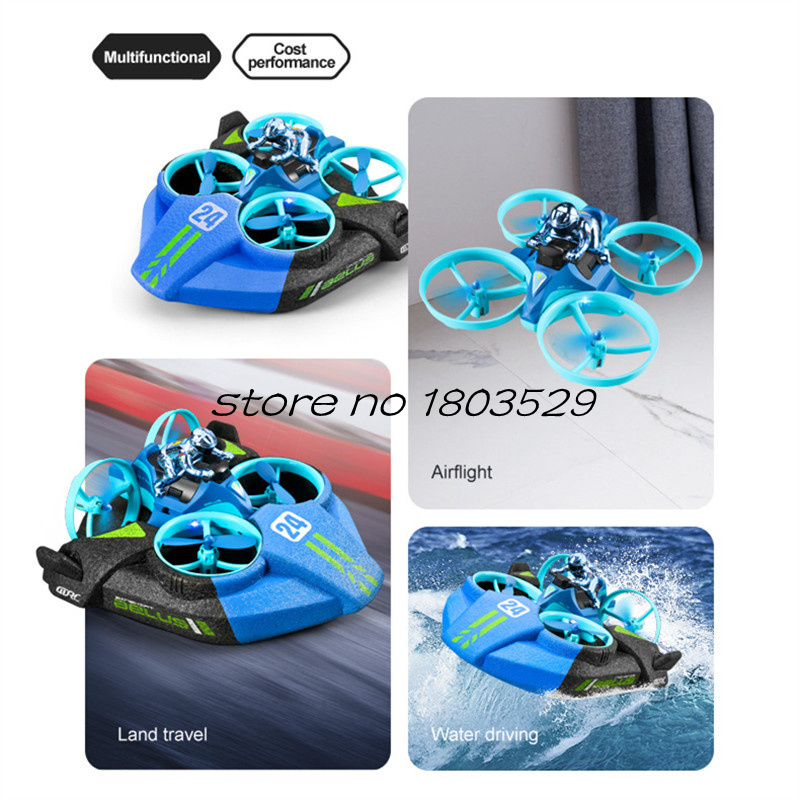リモコン航空機 空陸水両用ドライビングカー ホバーカート ク - Drone Rc Game のレビューと価格