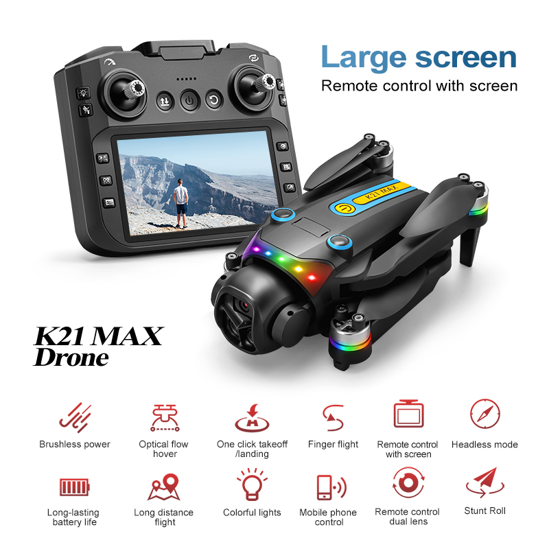 屋外用電動ドローン デュアルカメラ 90 °   120 ° - Drone Rc With Screen のレビューと価格