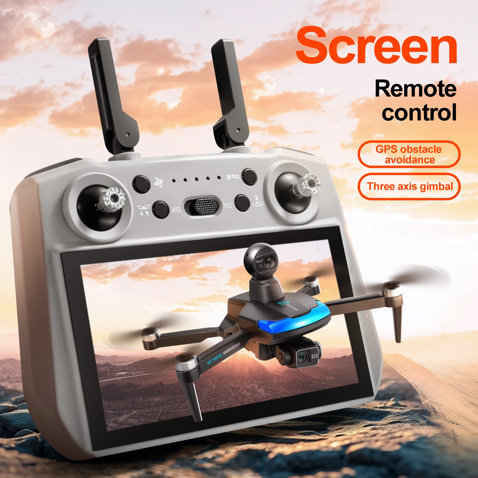 S185 プロフェッショナルドローン 2.7K HD デュア - Drone Gps Rc Tt36 のレビューと価格