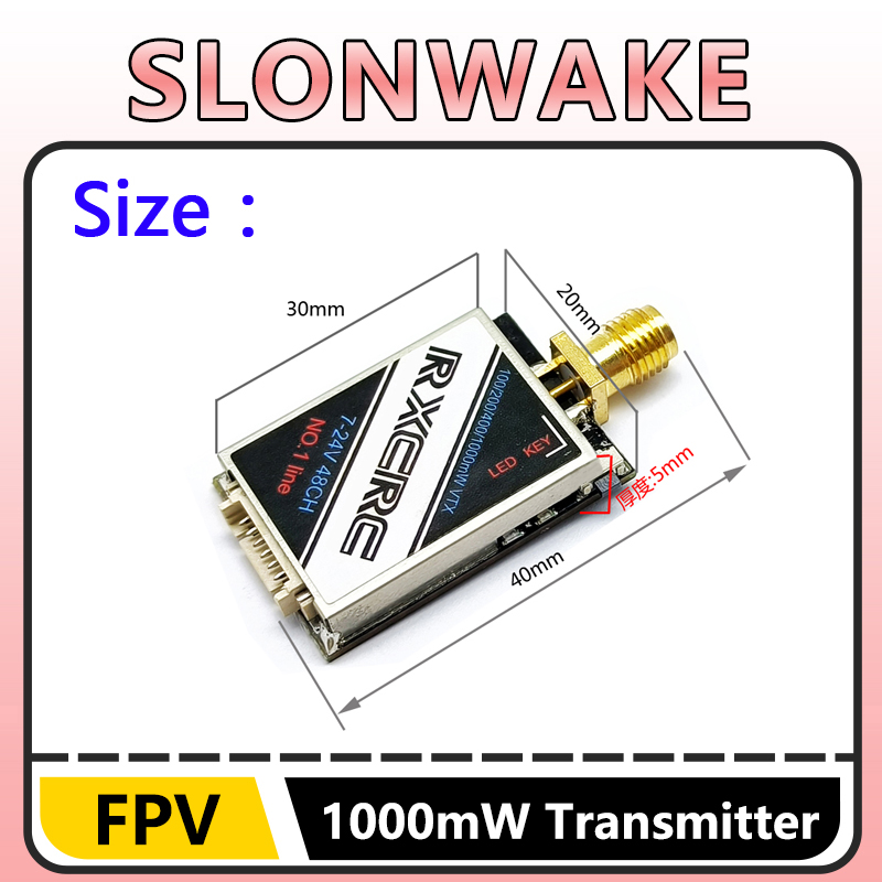 SLONWAKE 5.8G 48CH 1W VTX 100/ - Drone Rc Receiver And Transmitter のレビューと価格