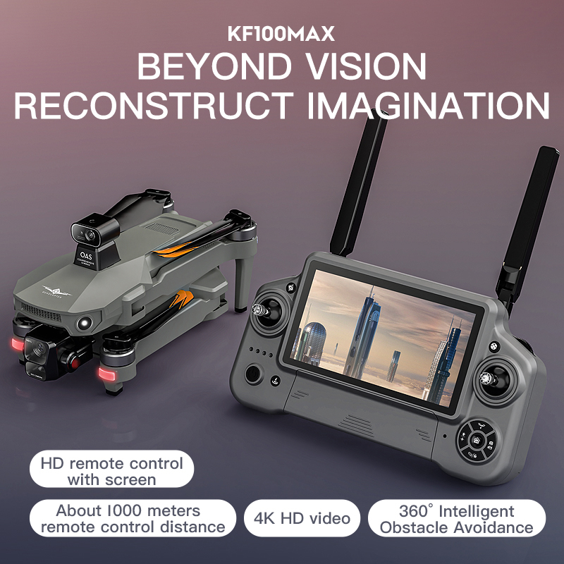 KF100 MAX GPSドローン 4Kカメラ 3軸ジンバル - Drone Rc With Screen のレビューと価格