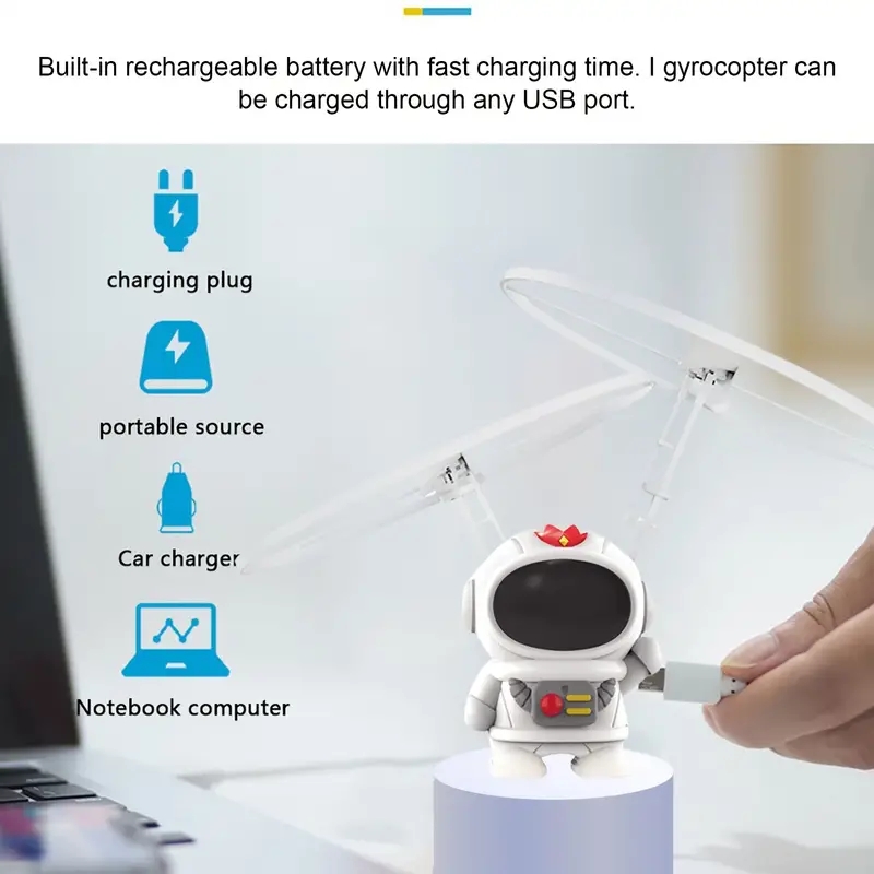 ミニ宇宙飛行士ドローン漫画宇宙飛行士飛行ロボットおもちゃ U - Drone Pro Rc Ufo のレビューと価格