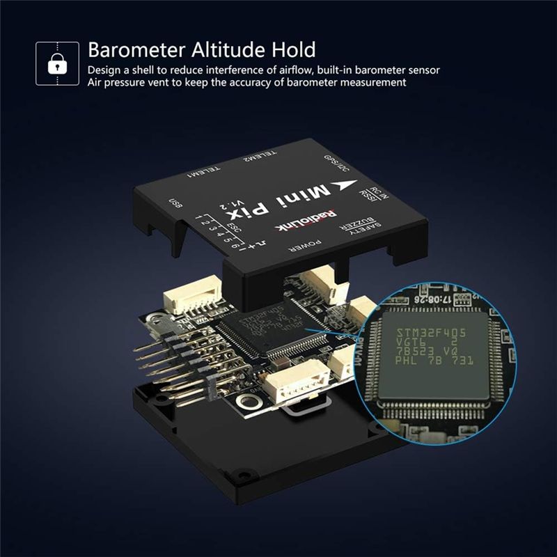 A49K-Radiolink Mini PIX フライトコン - Drone Rc Flight Controller のレビューと価格