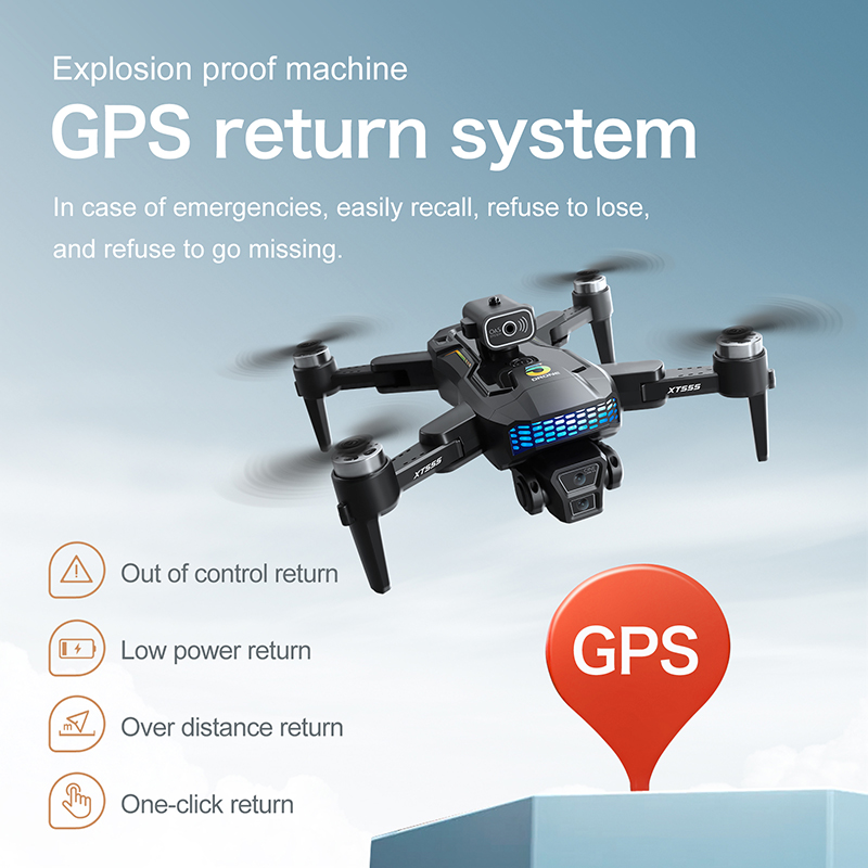 新型XT555 GPS RCドローン カメラ搭載 プロ仕様  - Drone Rc With Screen のレビューと価格