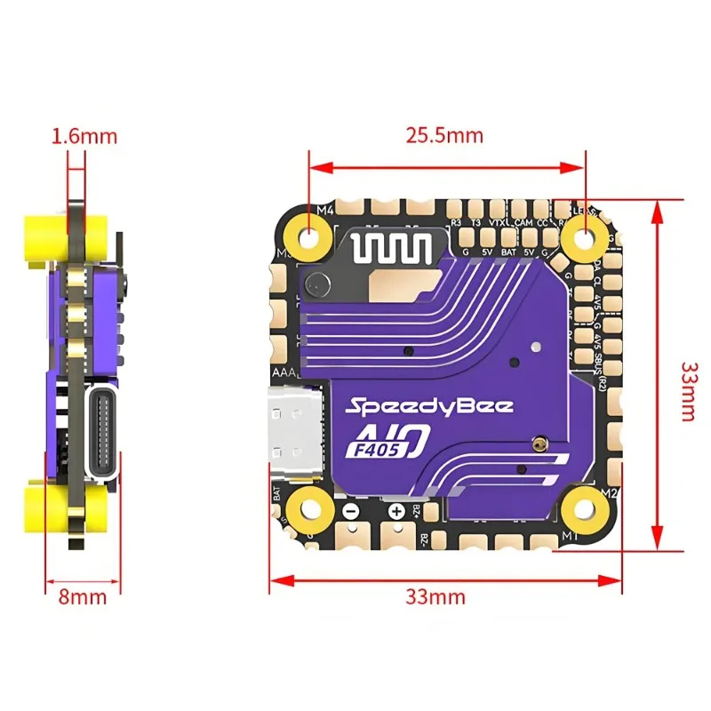 SpeedyBee F405 AIO フライトコントローラー - Drone Rc Flight Controller のレビューと価格