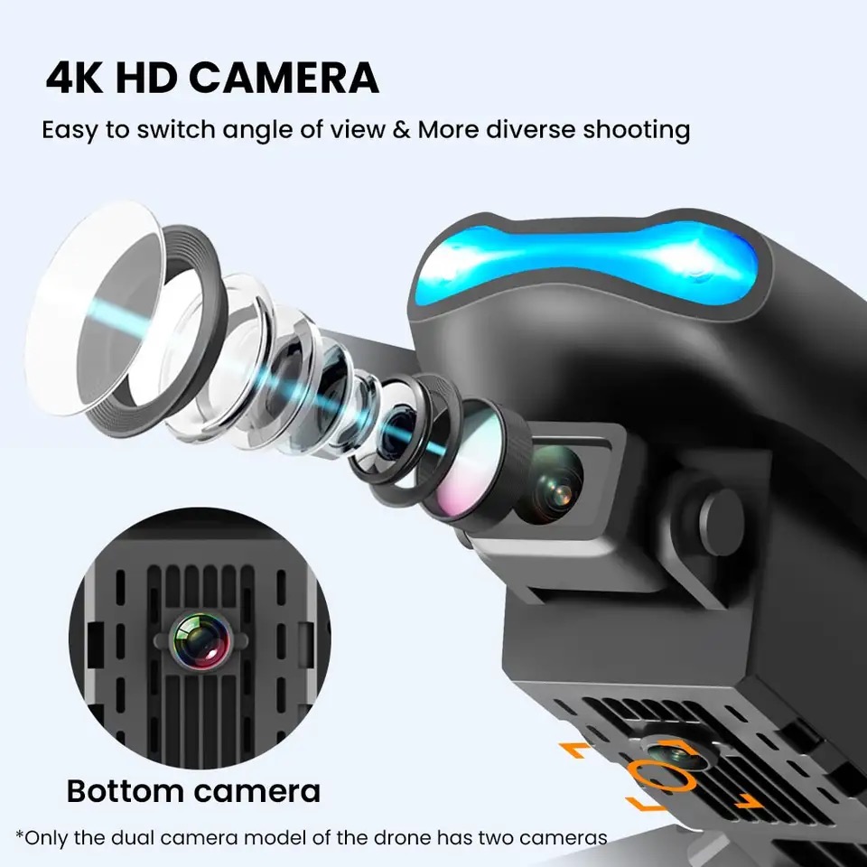 新しいミニドローン E99 4K WIFI HD カメラ F - Drone Pro Rc Ufo のレビューと価格