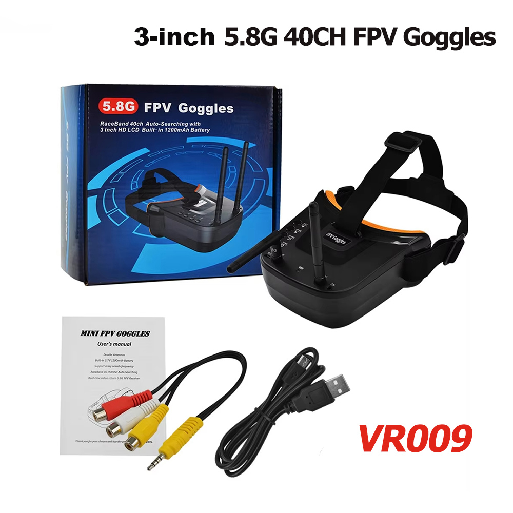 VR009 FPV ビデオゴーグル 3 インチ 480*32 - Drone Rc With Screen のレビューと価格